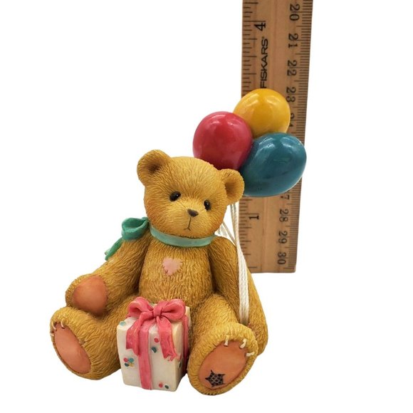 Cherished‎ Teddies Nina Birthday Bear 215864 Girl with Balloons Figurine Vintage - Picture 5 of 7
